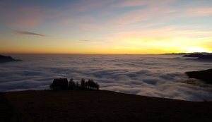 Escursione con le ciaspole al monte Bar in Ticino