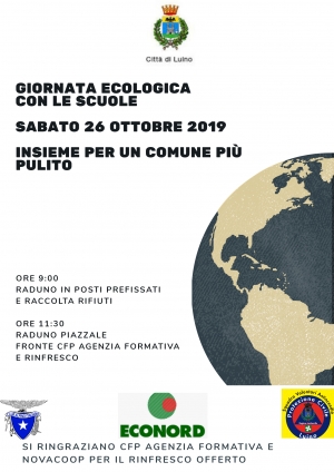 Giornata ecologica con le scuole – Insieme per un Comune più pulito