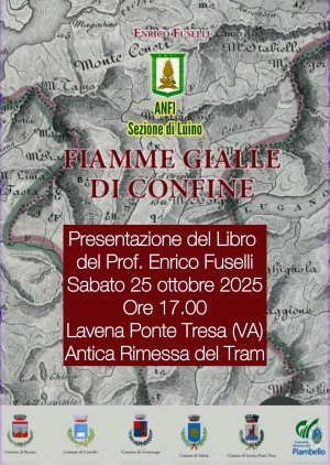 Sabato 25 ottobre 2025 – Presentazione libro “Fiamme Gialle di Confine”